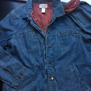 Out of the blue J Jill lined denim jacket